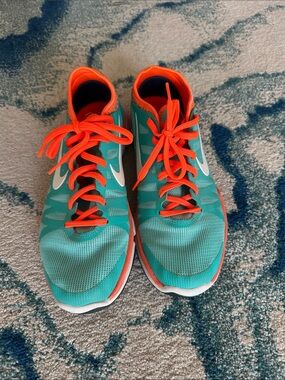 Nike Teal & Orange Athletic Sneakers